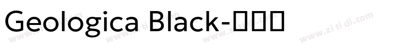 Geologica Black字体转换